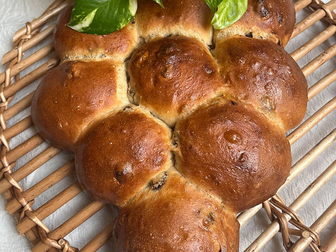 葡萄のかたちのぶどうパン